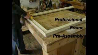 Canvas Stretcher Frame Assembly Process [upl. by Pitt958]