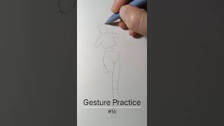 Gesture Practice 16 drawing art artpractice [upl. by Hewe167]