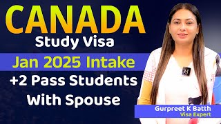 Canada Study Visa  Post Study Work Permit  Apply With Spouse Jan 2025 Intake [upl. by Etra]