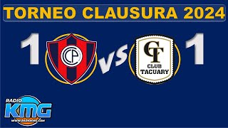 CERRO PORTEÑO VS TACUARY TORNEO CLAUSURA PARAGUAY FECHA 18 [upl. by Pradeep]