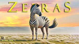 Zany Zebras Natures Striped Wonders 4K  Animals Relaxing Music [upl. by Wright228]