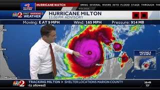 Hurricane Milton remains monster Category 5 storm poses extremely serious threat [upl. by Inamik859]