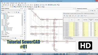 SewerCAD│01 ANALISIS DE SISTEMA DE ALCANTARILLADO [upl. by Onairda]