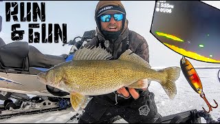 POUNDING Walleyes Ice Fishing My FAVORITE Lake [upl. by Ayarahs]