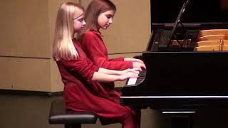 Helena und Emilia Pieske spielen Johannes Brahms Ungarischer Tanz [upl. by Ardnuhsed]