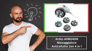 🇮🇹 Ardes ARM240N Massaggiatore Anticellulite Zen 4 in 1 – Descrizione e offerta [upl. by Anatnas26]