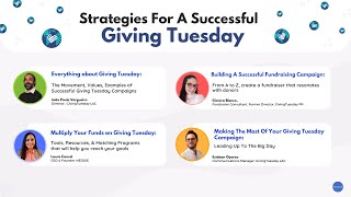 Maximize Your Fundraiser Strategies For A Successful Giving Tuesday [upl. by Anileva444]