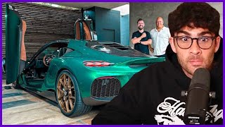 HasanAbi Reacts to 2300 HP Koenigsegg Gemera V8 First Look by MrJWW [upl. by Gassman]