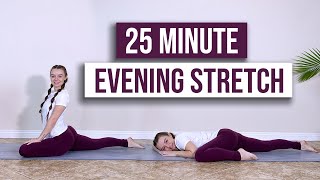 25 Minute Evening Yoga Stretch Hips and Shoulders [upl. by Broome174]