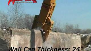 AlliedGator MTR 90 C CrackerCrusher  Heavy Concrete Demolition [upl. by Sybil]