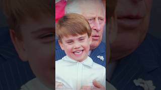 Prince Louis climbs onto grandpa King Charles lap in the sweetest video Close relationship 🫶🏻 [upl. by Ayaladnot]