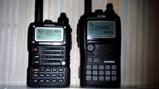 Icom IC92AD vs Yaesu VX7R [upl. by Netsua722]