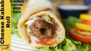 seekh kabab paratha roll recipecheese paratha roll [upl. by Anivid]