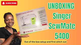 LIVE SInger Sew Mate 5400 UNBOXING and Test Stitches [upl. by Pages]