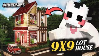 I built a CUTE 9X9 Lot House in Minecraft with Cocricot Mod [upl. by Elladine]