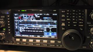 Icom IC7600 IN PSK31CWSSB Modes [upl. by Nachison356]