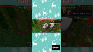 Minecraft Feeding hungry pandas in a bamboo forest [upl. by Ynaffet879]