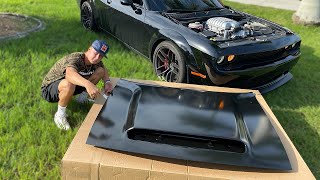 I PUT A OEM DEMON HOOD ON MY HELLCAT FOR FREE  Flip Money 4 [upl. by Nivaj]