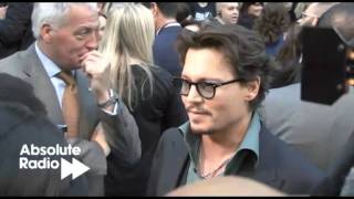 Johnny Depp walking the red carpet at Pirates of the Caribbean On Stranger Tides London premiere [upl. by Raddie]