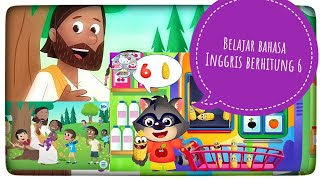 Belajar bahasa Inggris untuk anak anak berhitung 1 sampai 6 [upl. by Suirtimid]