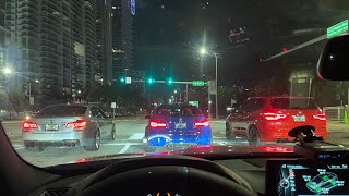 7 BMW M cars go on a spirited drive after midnight [upl. by Wahl678]