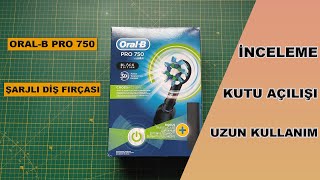 OralB Pro 750 Black Edition Şarjlı Diş Fırçası  Detaylı İnceleme amp UKT [upl. by Nnylaf]