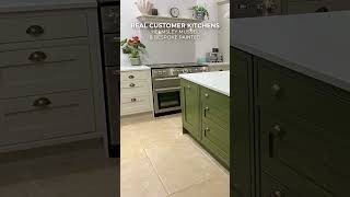 Helmsley Mussel amp Bespoke Painted Inframe kitchen  3858  DIY Kitchens [upl. by Taro]