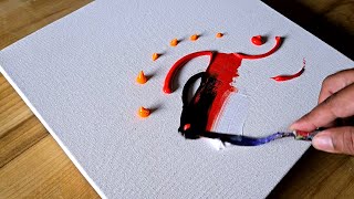 Easy Acrylic Painting Technique  Simple Abstract Painting  Step By Step 🤩🤩 [upl. by Monte]