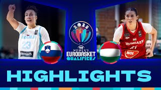 Slovenia v Hungary  Full Game Highlights  FIBA EuroBasketWomen 2025 Qualifiers [upl. by Artima158]