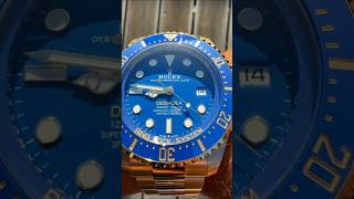 The Oyster Perpetual Rolex Deepsea in 18 ct yellow gold with a blue ceramic and an Oyster bracelet [upl. by Hirz]