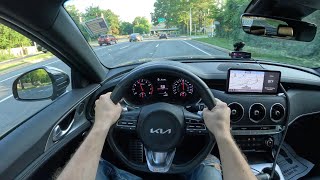 2022 Kia Stinger GT1 AWD  POV Test Drive  060 [upl. by Akalam27]