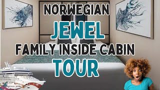 Norwegian Jewel Family Inside Cabin Tour [upl. by Mahau]