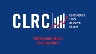 CLRC Settlements Report  Year End 2021 [upl. by Searby]