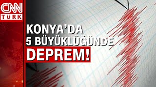 Konyada 5 büyüklüğünde deprem meydana geldi [upl. by Oahc]