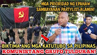 EPANAW SAMBAYANAN PARTYLIST TUTULDUKAN ANG KOMUNISTANG GRUPO [upl. by Stanton962]