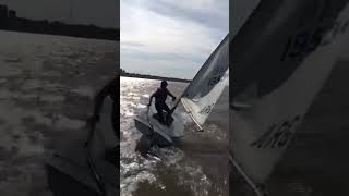 Sometimes it happens sailing lasersailing fail [upl. by Rolecnahc]