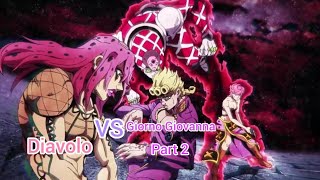 Giorno Giovanna VS Diavolo русская озвучка японскими голосами часть 2 [upl. by Moise]