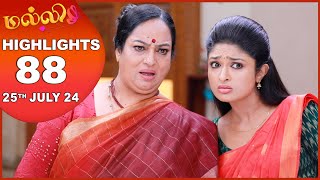 Malli Serial  EP 88 Highlights  25th July 2024  Nikitha  Vijay  Saregama TV Shows Tamil [upl. by Wilden]