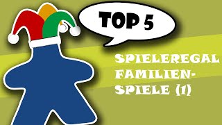 Top 5 aus dem Spieleregal  Familienspiele Teil 1 [upl. by Etterual]