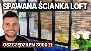 TANIA SZKLANA ŚCIANKA DZIAŁOWA LOFT  DOMINIKMALUJE [upl. by Kenlee]