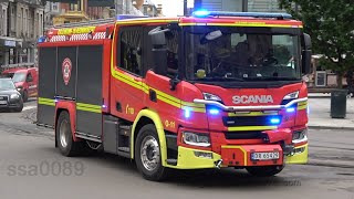 Oslo Fire Department Engine 11 responding NO  62019 [upl. by Lienahs]