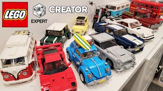 Massive LEGO Creator Expert Car Collection Overview [upl. by Euqinorev]