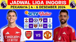 ARSENAL VS MANCHESTER UNITED JADWAL LIGA INGGRIS PEKAN KE 14  4  6 DESEMBER 2024 [upl. by Airad]