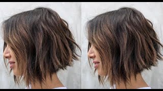 Perfect Layered bob haircut amp hairstyles for 2021 [upl. by Eisteb]