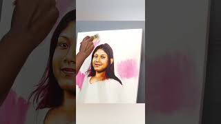 Acrylic portrait painting on canvas [upl. by Nivan]