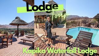 Where to stay in Epupa Falls  Opuwo  Kapika Waterfall Lodge Review  Namibian YouTuber [upl. by Shippee]