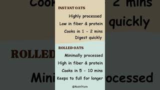 Rolled vs Instant Oats Which is Best [upl. by Inek]