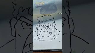 I Draw Hulk With PlasticineStopMotion Animation playclay shorts playcolor [upl. by Toole]