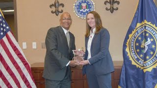 Christopher 2X receives FBI Community Leadership award [upl. by Trinetta582]