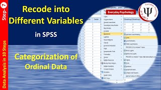 How to Recode into Different Variables in SPSS [upl. by Epuladaug22]